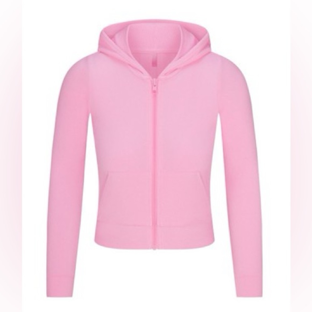 SKIMS Soft Lounge Zip-Up Hoodie – Bubblegum Pink – Sizes S & 4X – New With Tags